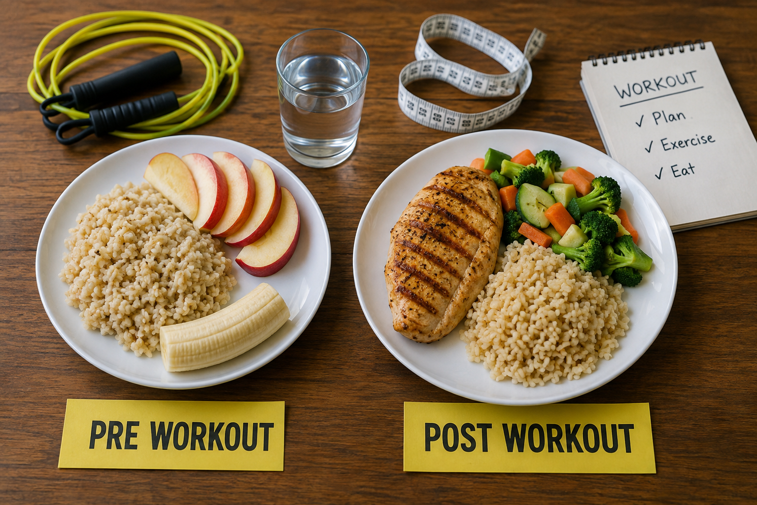 Healthy Pre Workout and Post Workout Meals