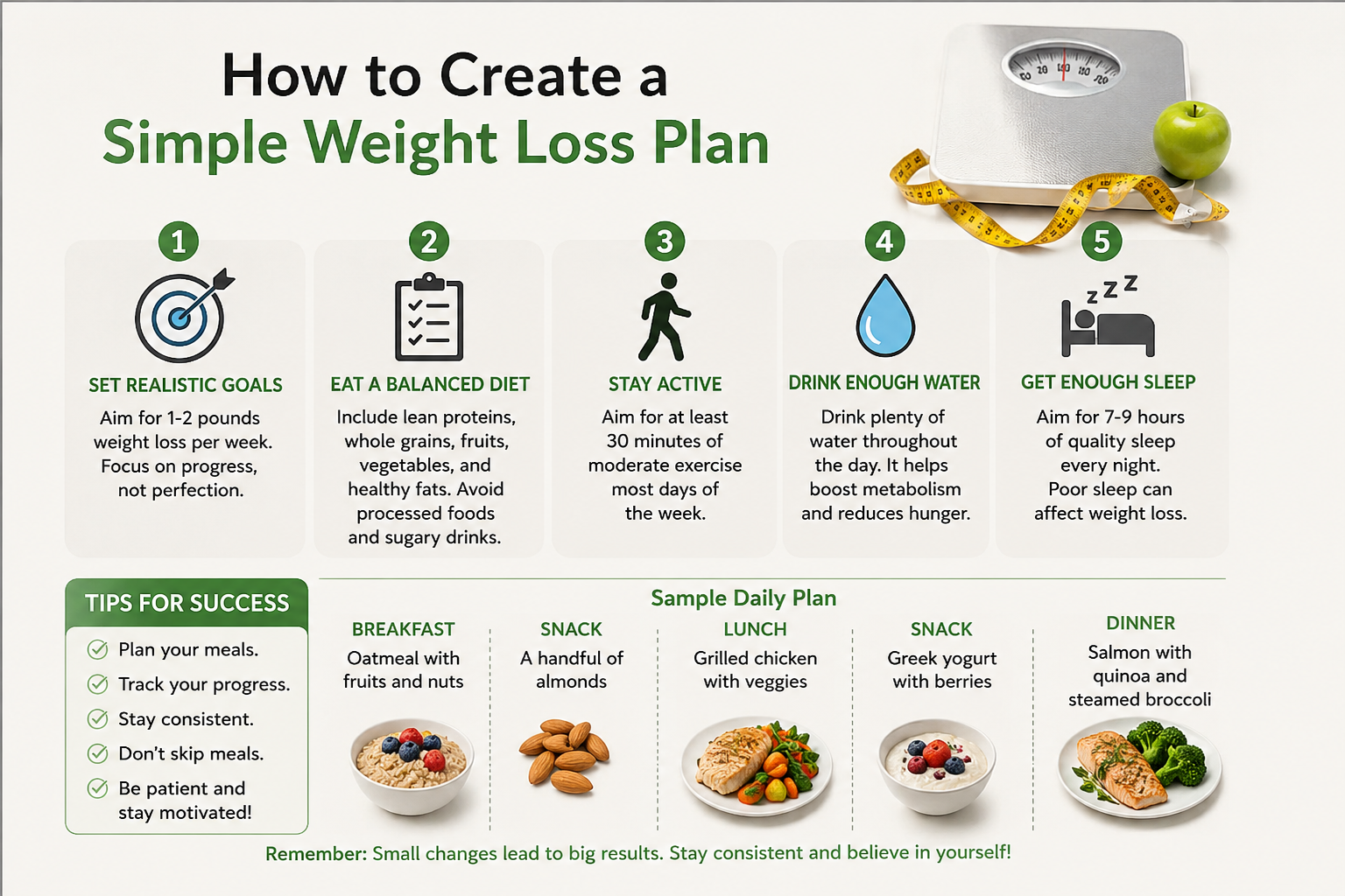 How to Create a Simple Weight Loss Plan